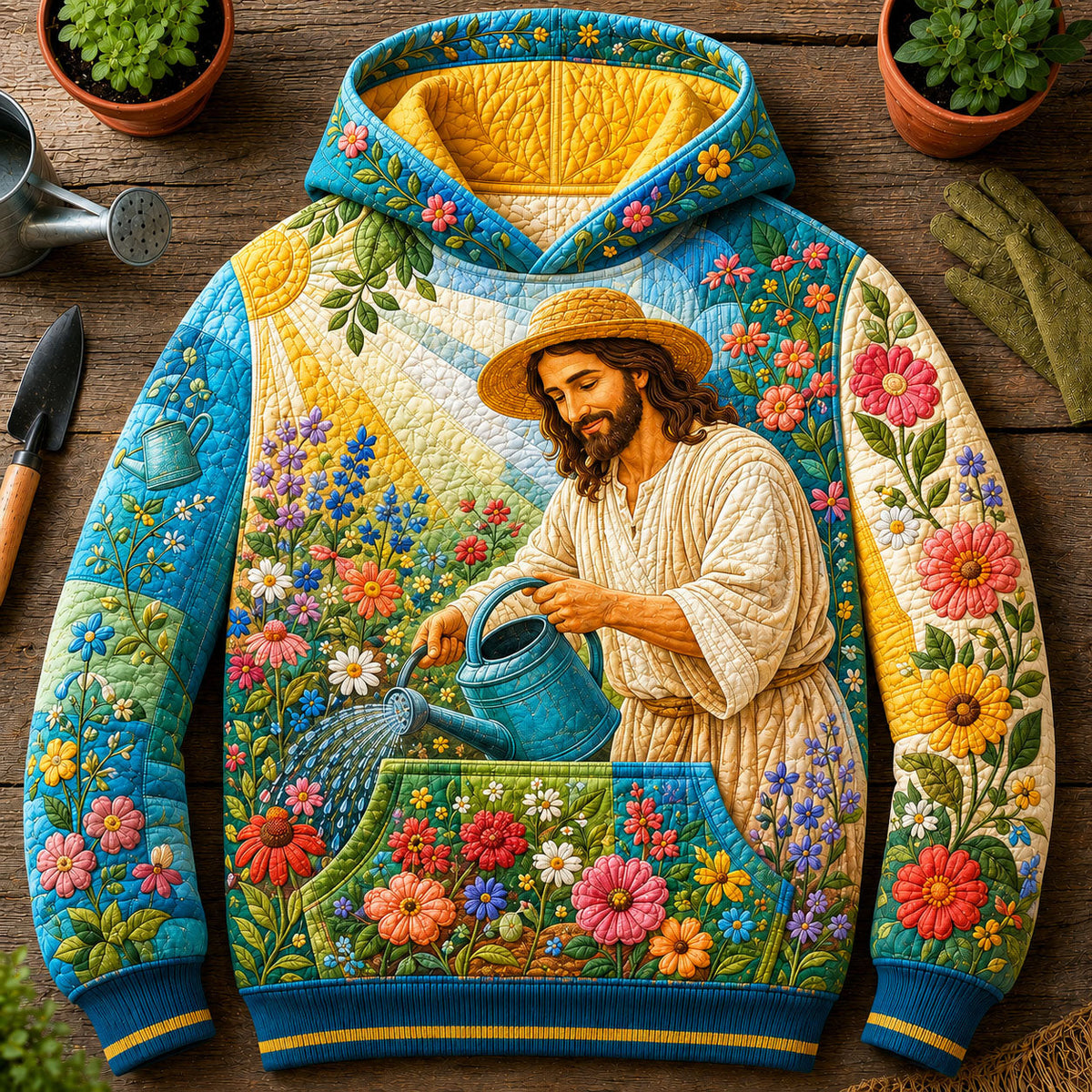 Jesus Flower Garden Hoodie GFTOHNL2816
