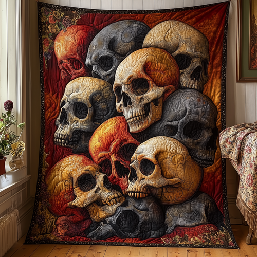 Skull Concept Quilted Blanket GFTONL1443