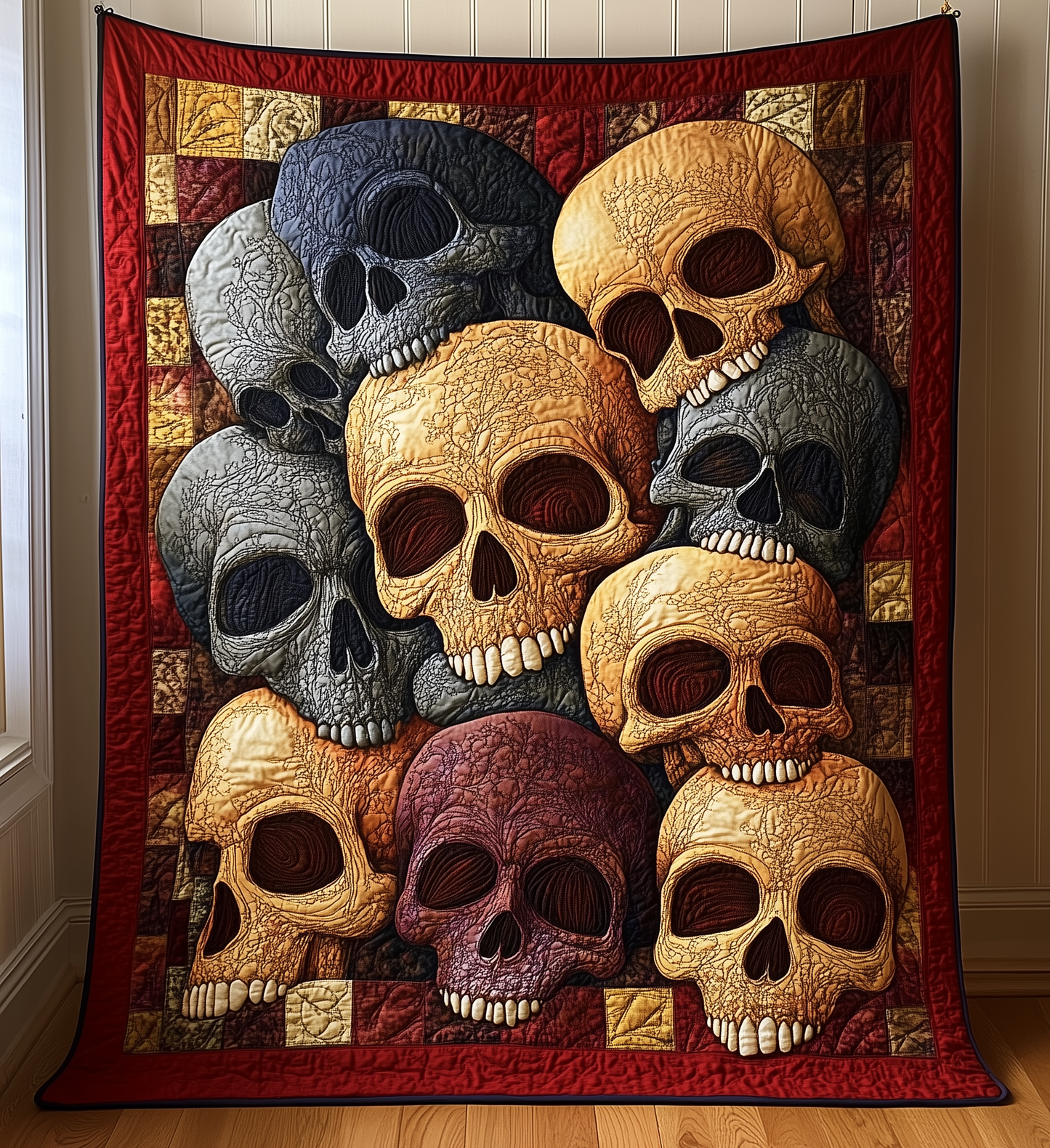 Skull Concept Quilted Blanket GFTONL1445