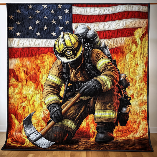 American Firefighter Quilted Blanket GFTONL1461