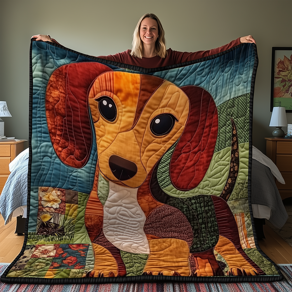 Dachshund Quilted Blanket GFTONL2056