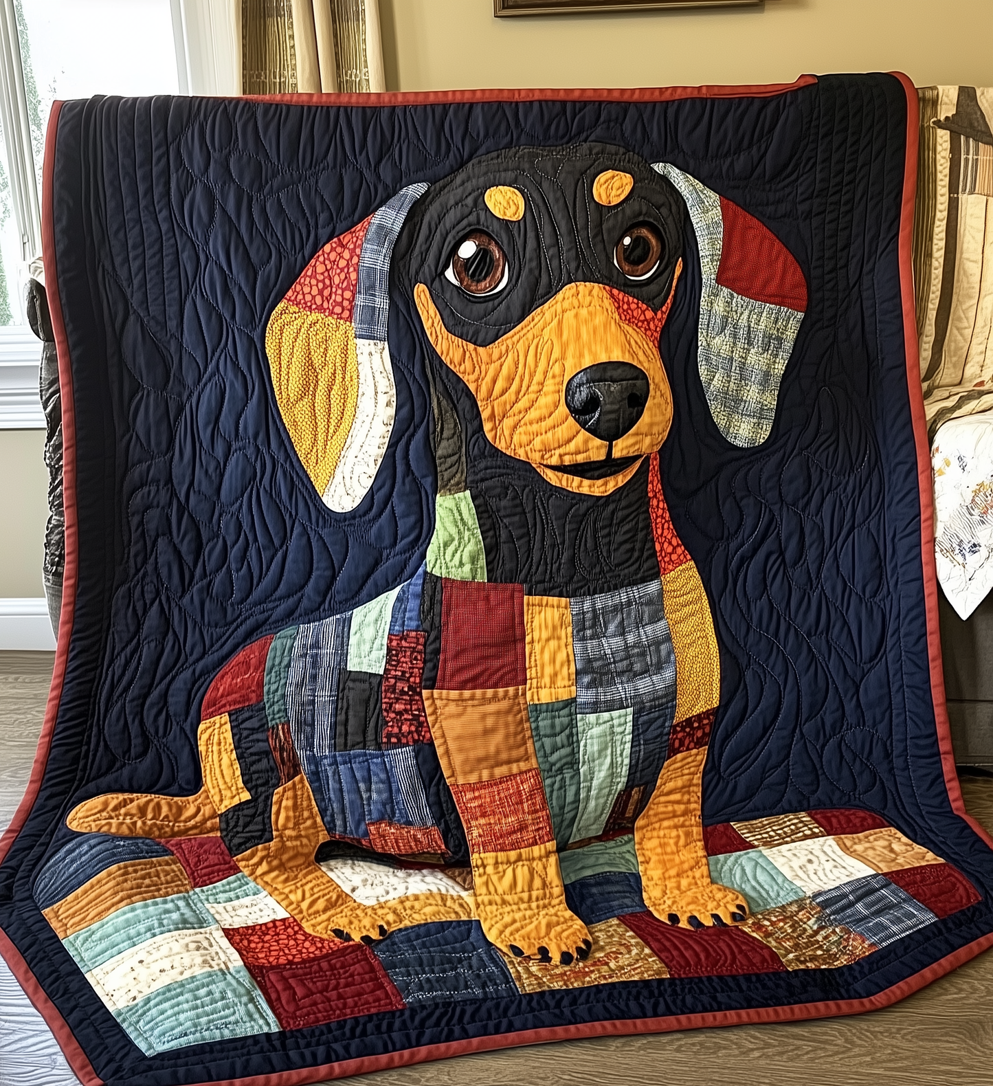 Dachshund Quilted Blanket GFTONL2145