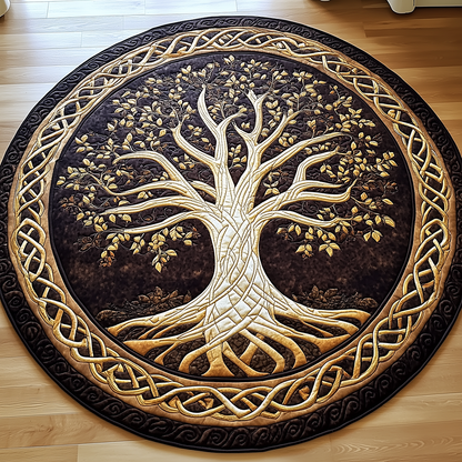 Ancient Tree Of Life Quilted Round Mat GFTONL2398