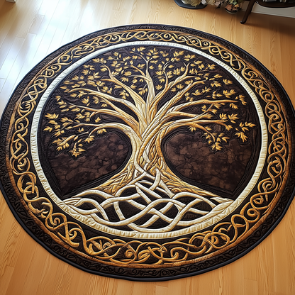 Ancient Tree Of Life Quilted Round Mat GFTONL2400