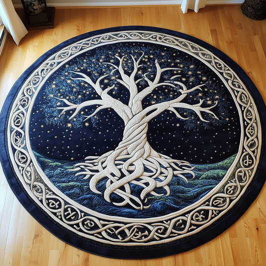 Ancient Tree Of Life Quilted Round Mat GFTONL2402