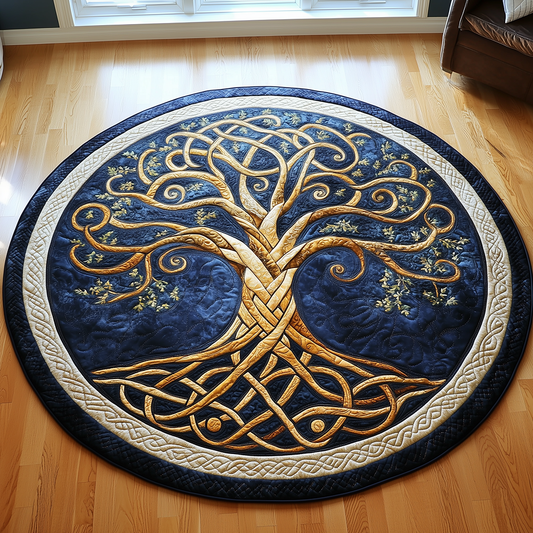 Ancient Tree Of Life Quilted Round Mat GFTONL2405