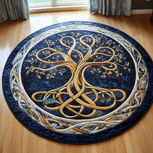 Ancient Tree Of Life Quilted Round Mat GFTONL2406