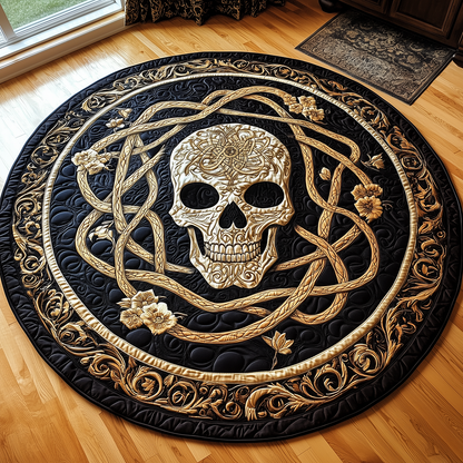 Skull Quilted Round Mat GFTONL2413