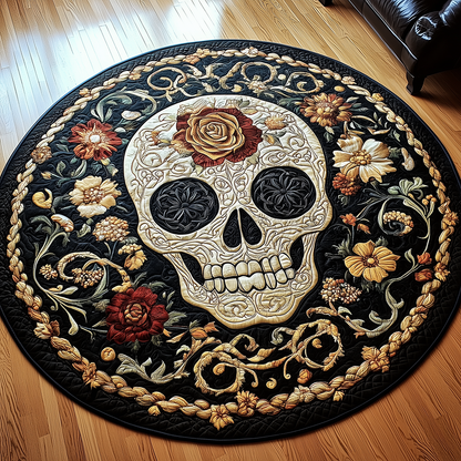 Skull Quilted Round Mat GFTONL2417