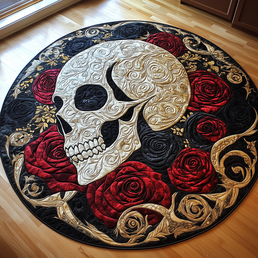 Skull Quilted Round Mat GFTONL2420