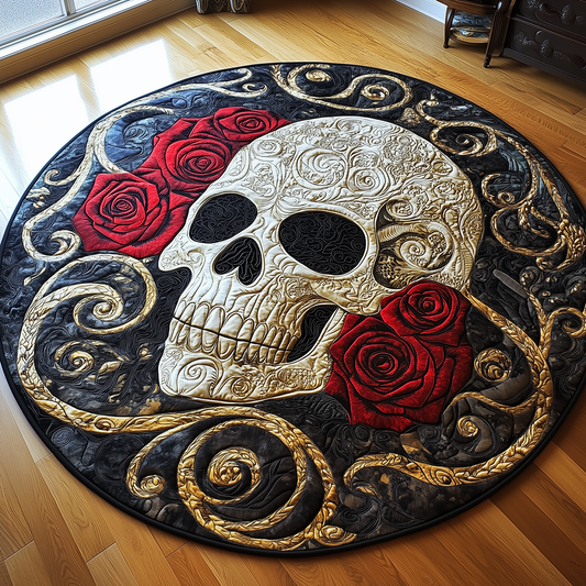 Skull Quilted Round Mat GFTONL2423