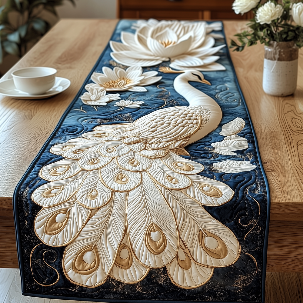 Noble Feathers Quilted Table Runner GFTONL2522