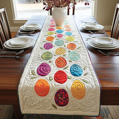 Colorburst Easter Eggs Quilted Table Runner GFTONL2537