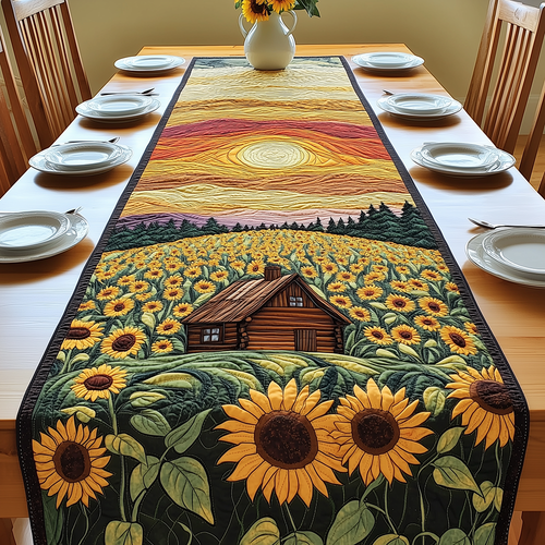 Radiant Sunfield Quilted Table Runner GFTONL2553