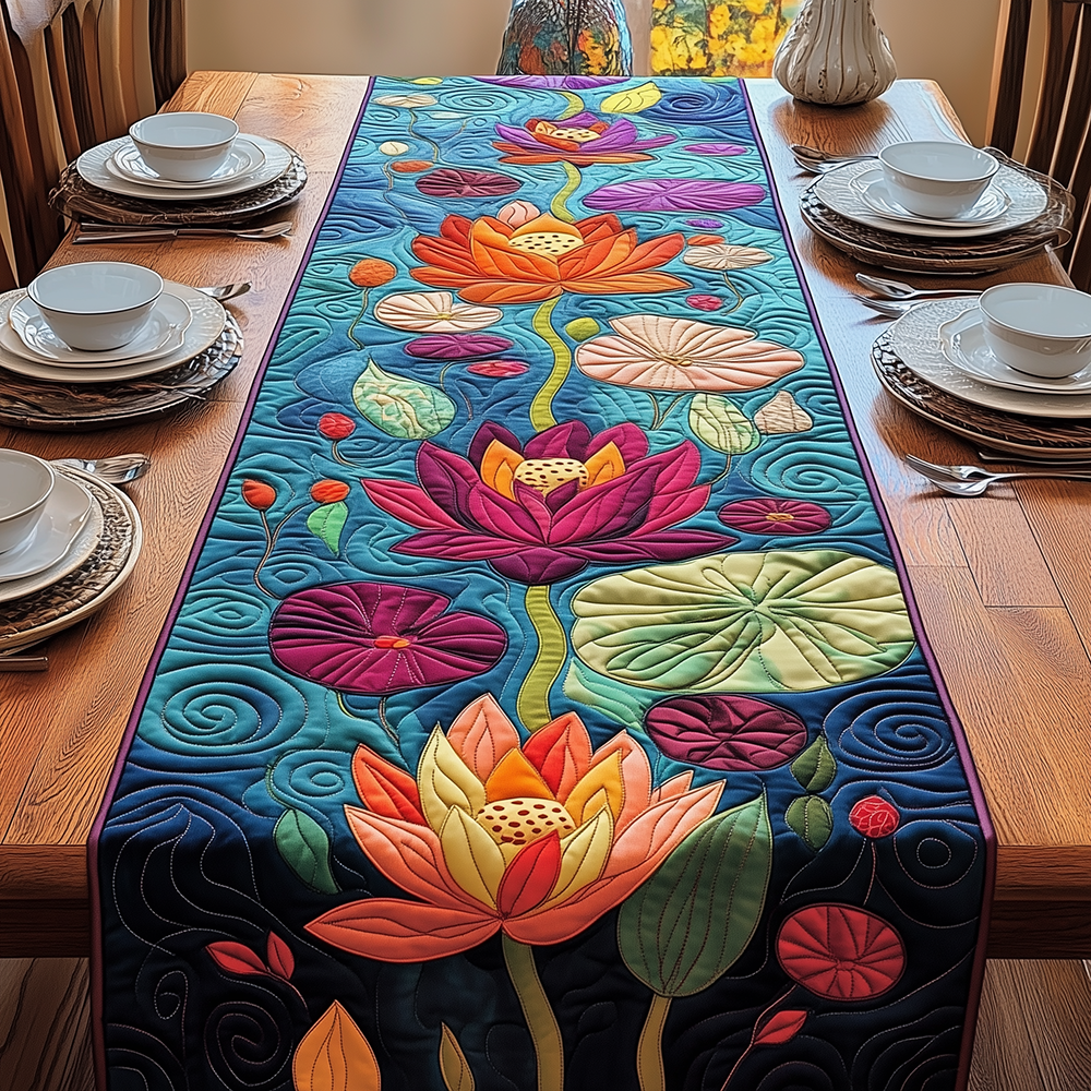 Serene Bloom Quilted Table Runner GFTONL2563