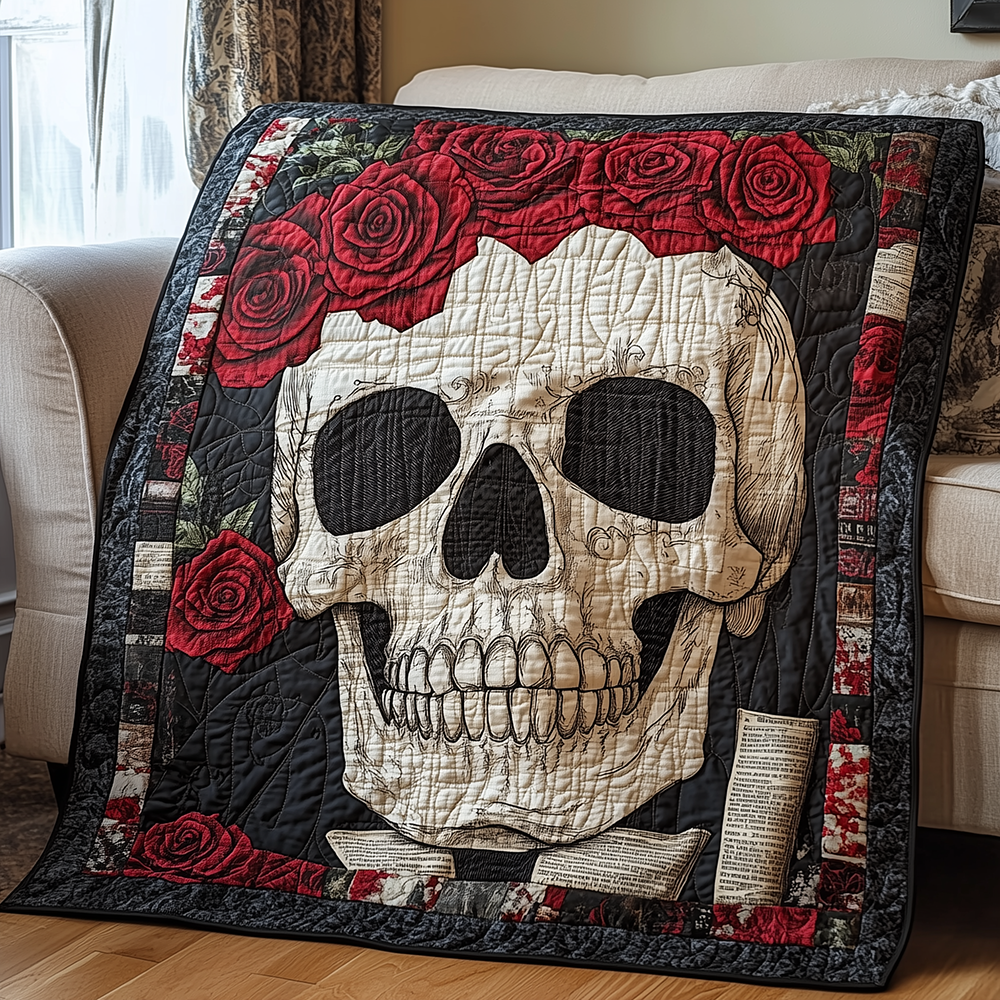 Skull Quilted Blanket GFTONL2615