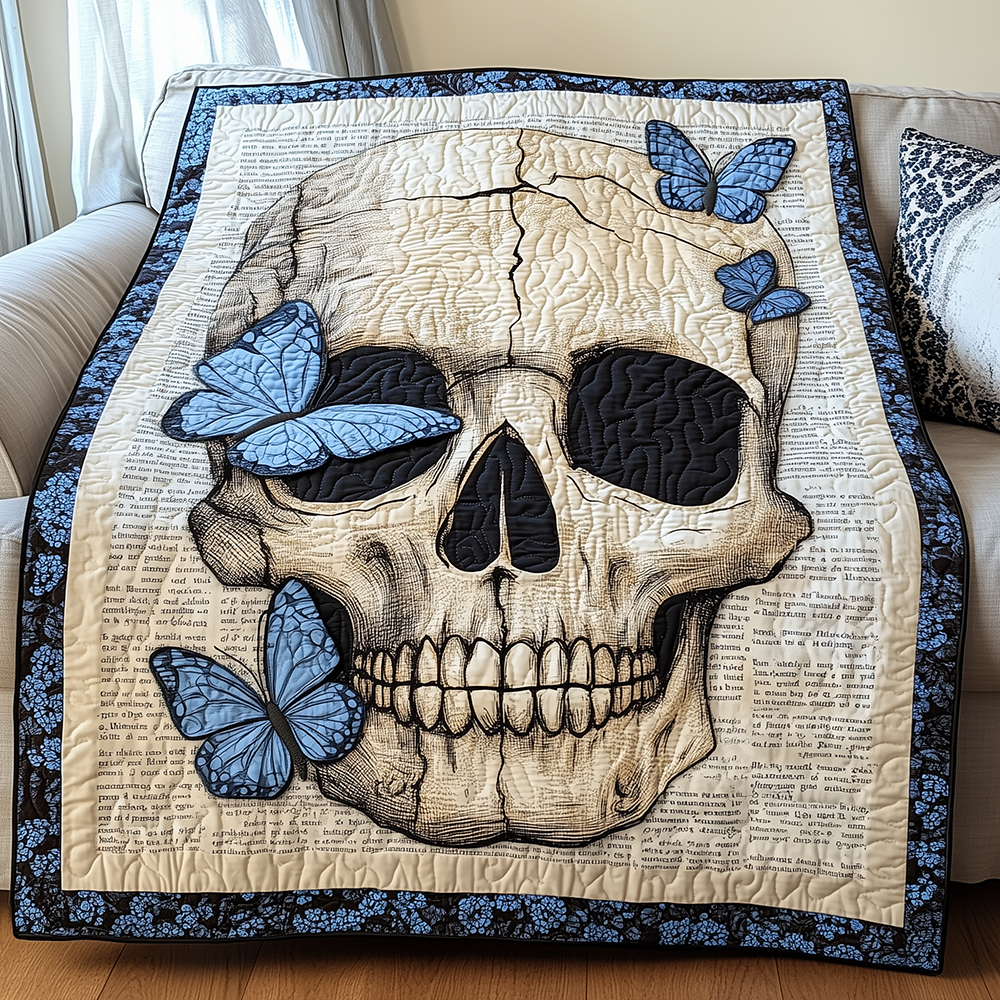 Skull Quilted Blanket GFTONL2618