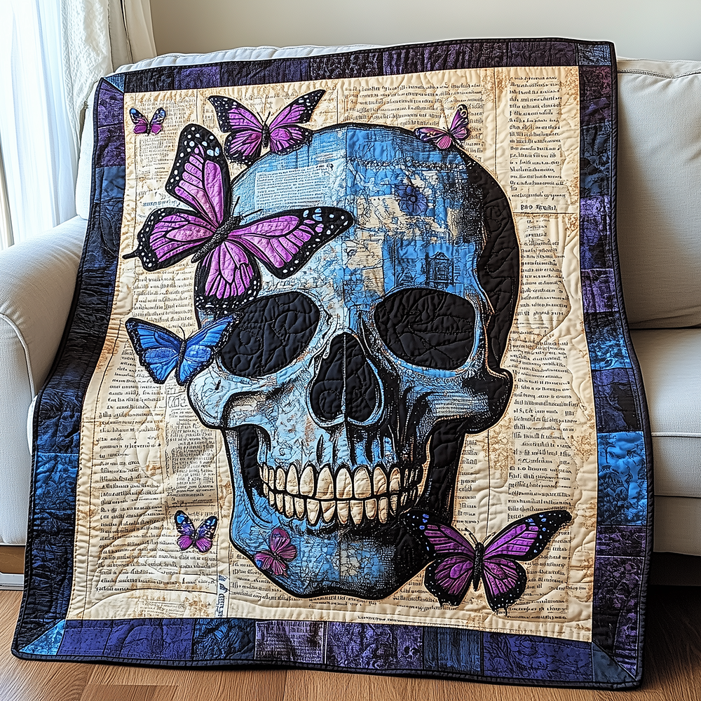 Skull Quilted Blanket GFTONL2619