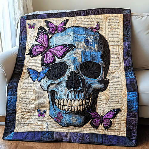 Skull Quilted Blanket GFTONL2619