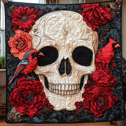 Artistic Skull Quilted Blanket GFTONL2650