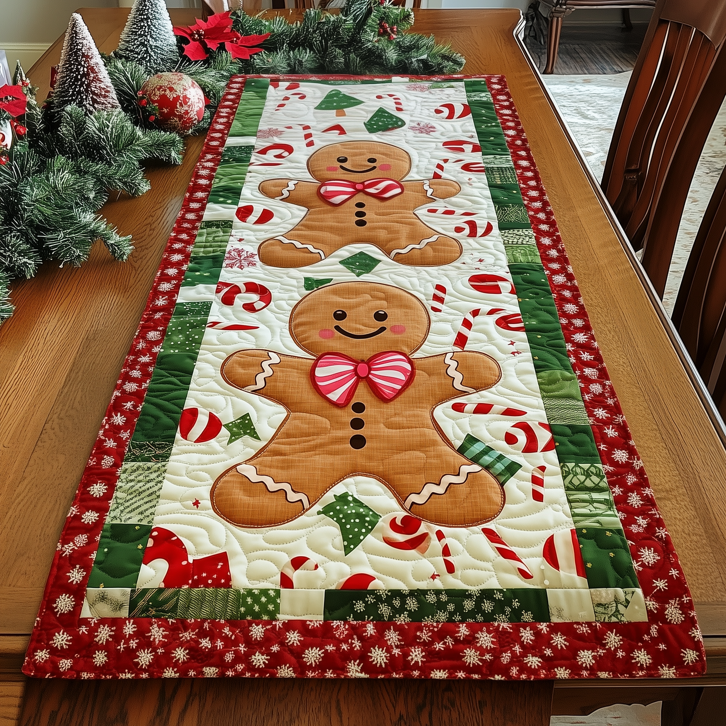 Gingerbeard Baby Quilted Table Runner GFTONL268