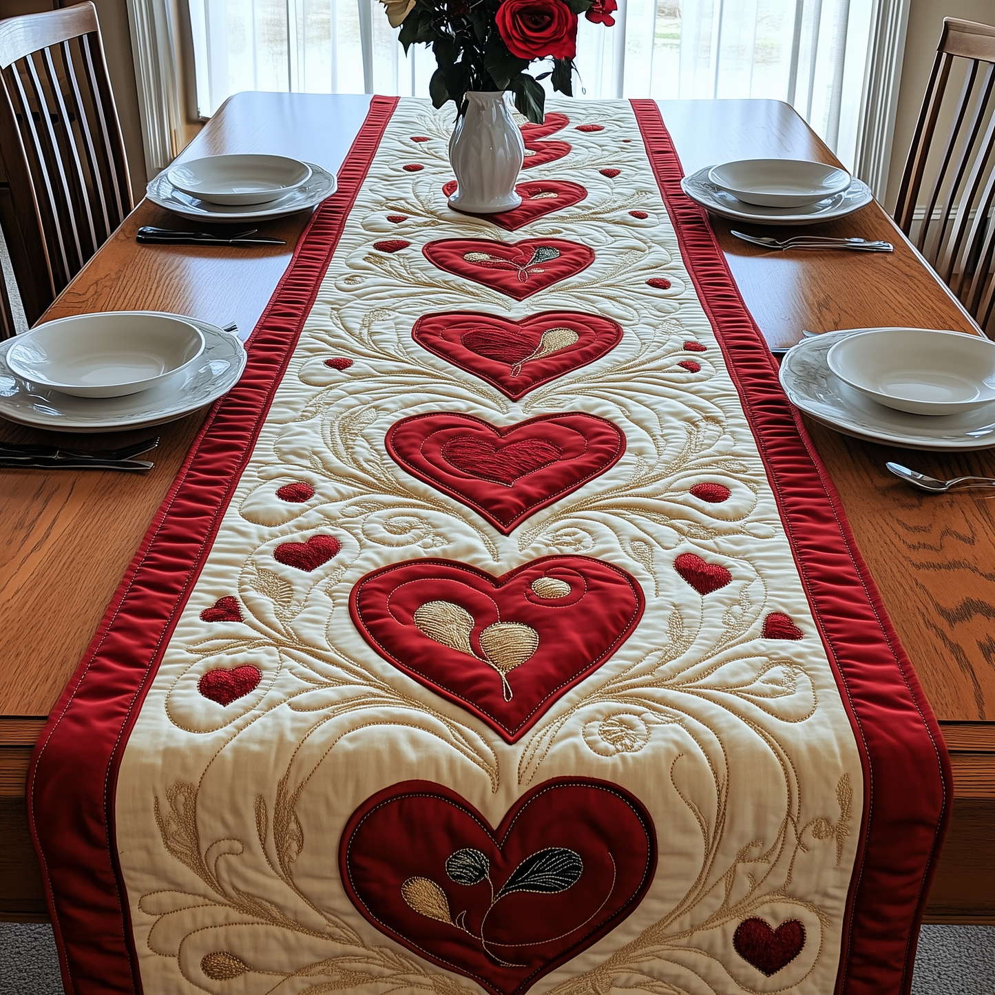 Love In The Air Quilted Table Runner GFTONL2735