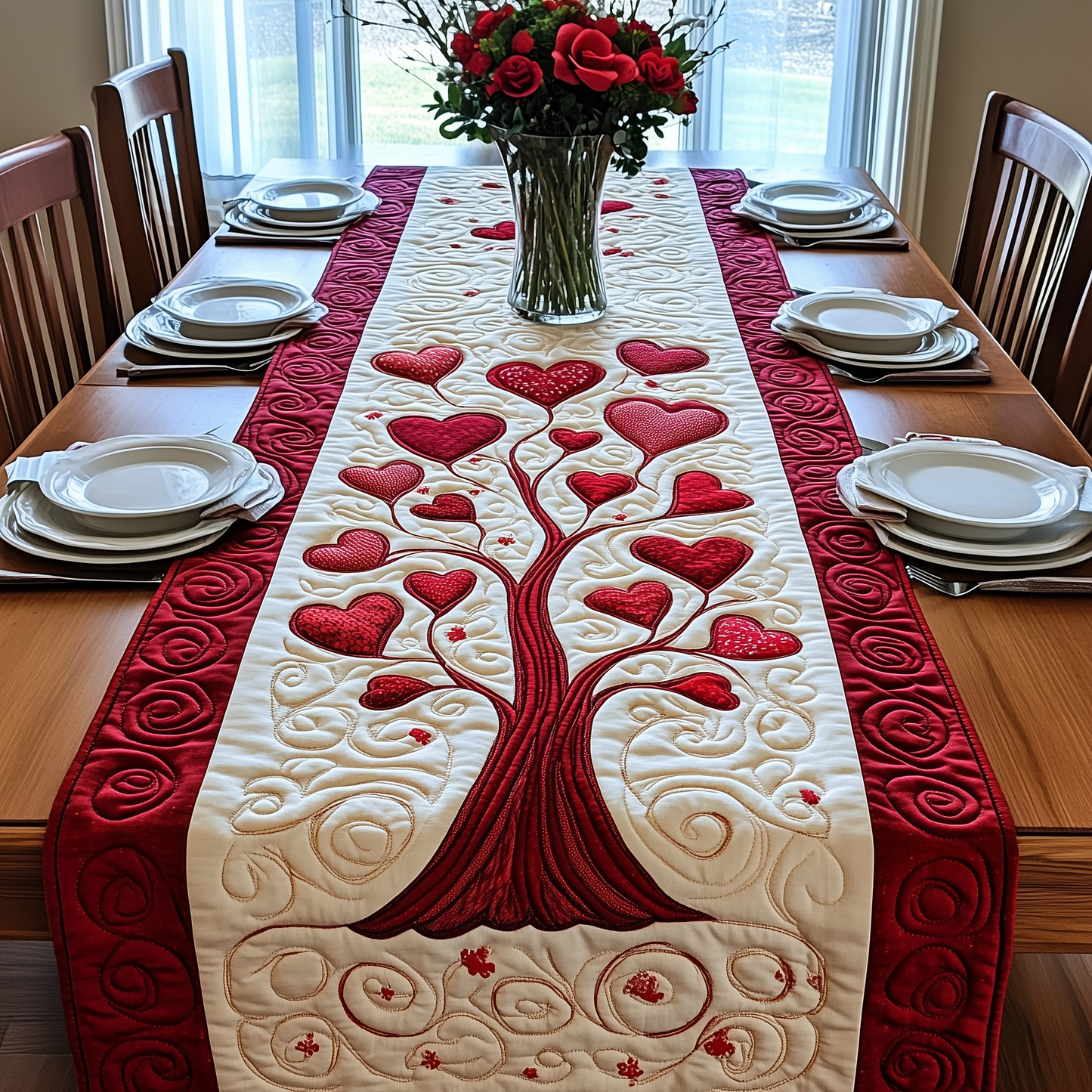 Tree Of Love Quilted Table Runner GFTONL2742