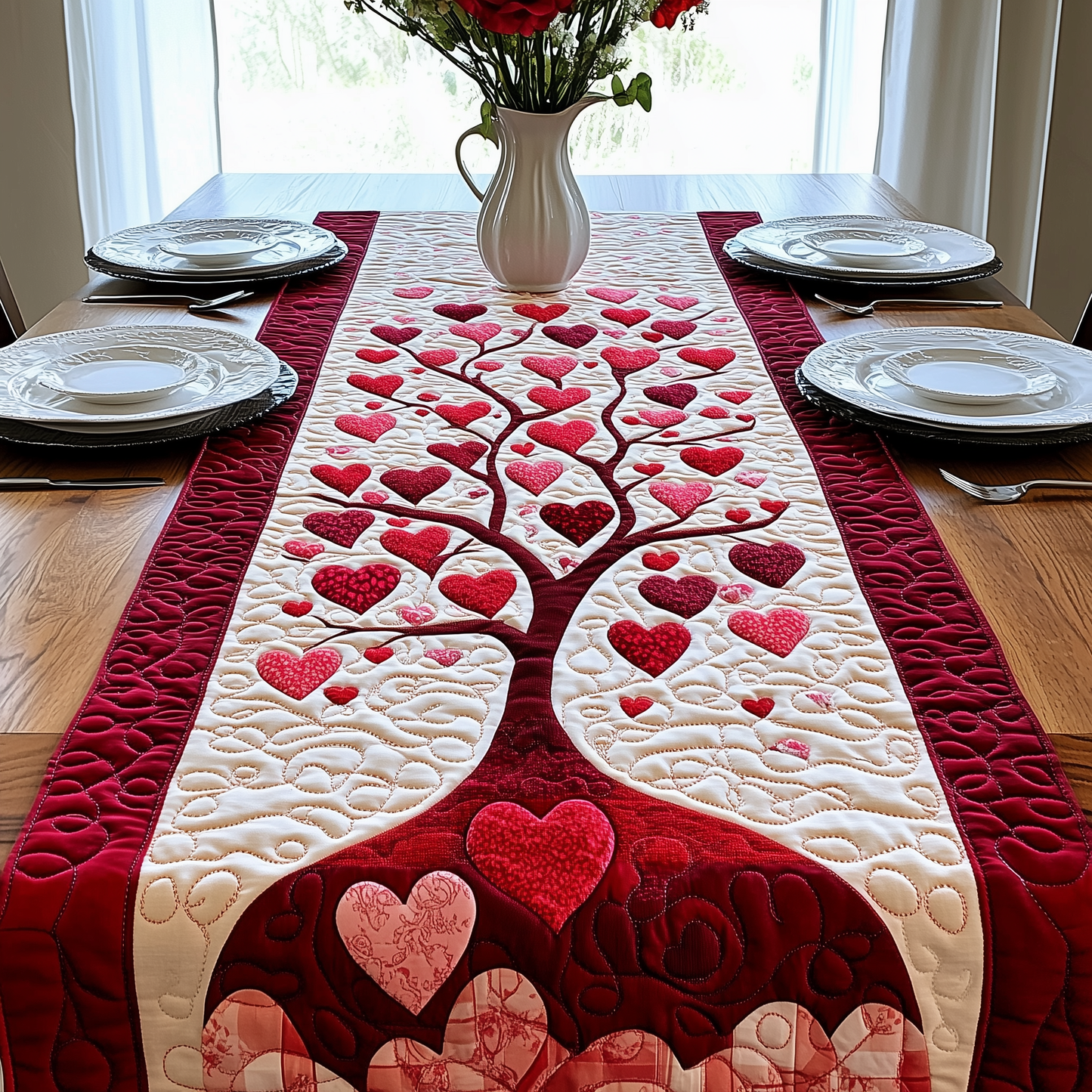 Tree Of Love Quilted Table Runner GFTONL2745