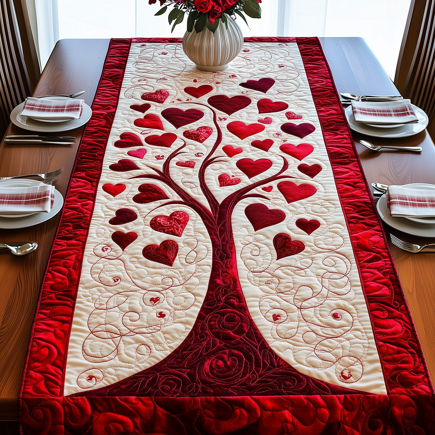 Tree Of Love Quilted Table Runner GFTONL2749