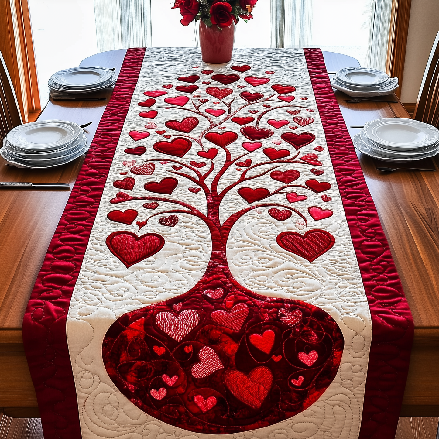 Tree Of Love Quilted Table Runner GFTONL2751