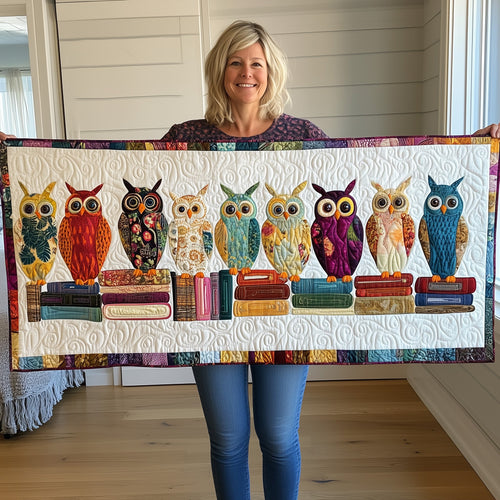 Owl Squad Quilted Table Runner GFTONL2770