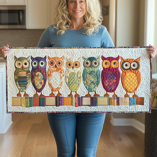 Owl Squad Quilted Table Runner GFTONL2772