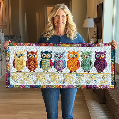 Owl Squad Quilted Table Runner GFTONL2774