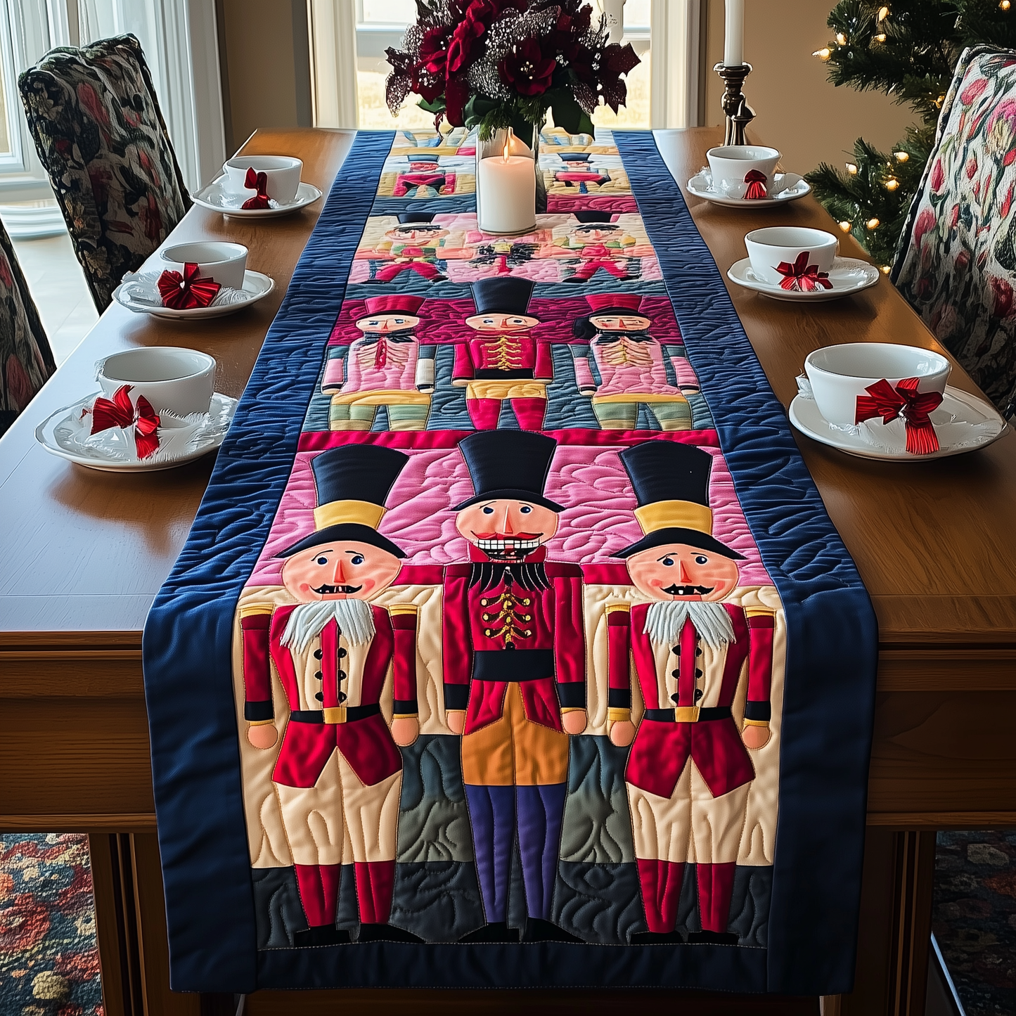 Playful Nutcracker Quilted Table Runner GFTONL660