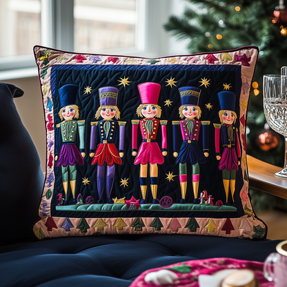 Cheerful Nutcracker Quilted Pillow Case GFTONL677