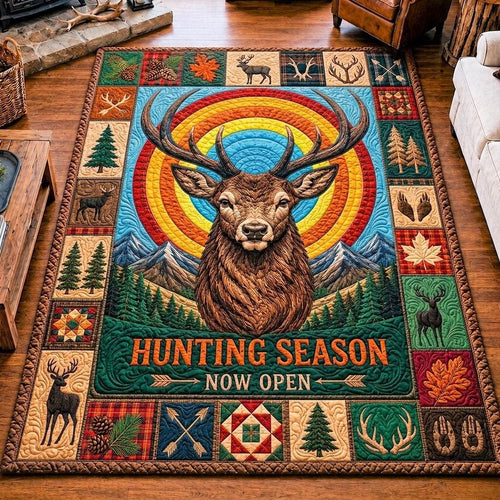 Deer Hunting Lodge Area Rug GFTONPT301