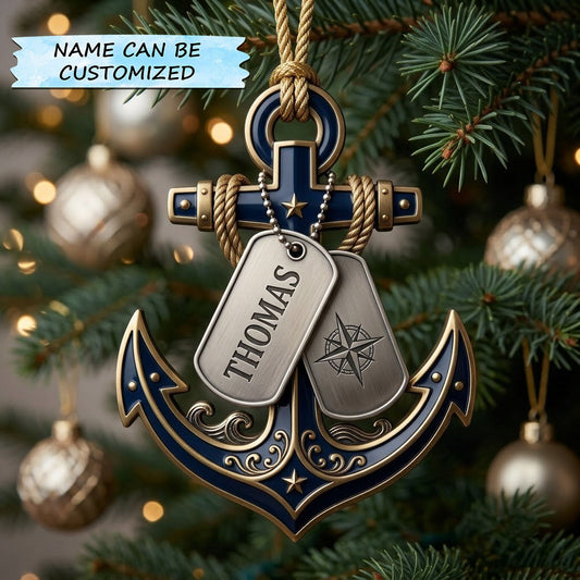 Dog Tags Christmas Mica Ornament QTCUZ GFTOPND2102
