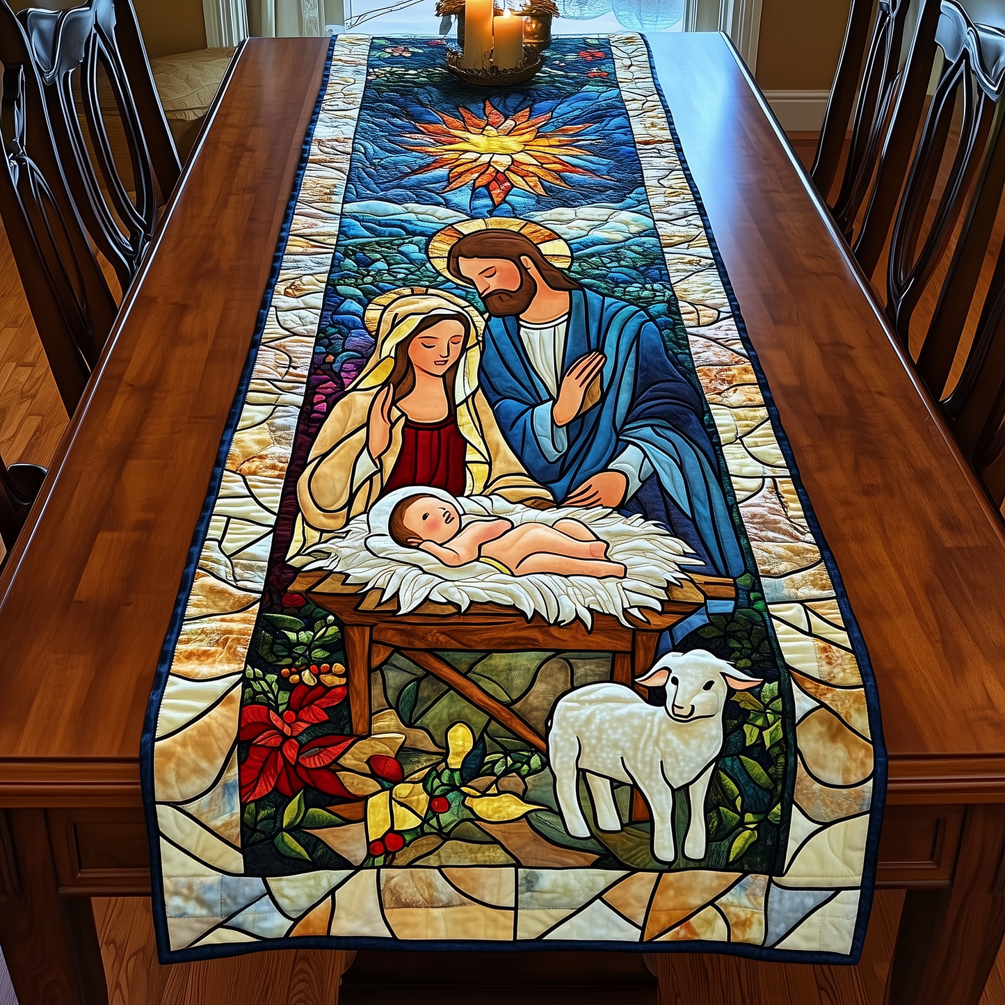 Holy Night Blessings Quilted Table Runner GFTOTL1030