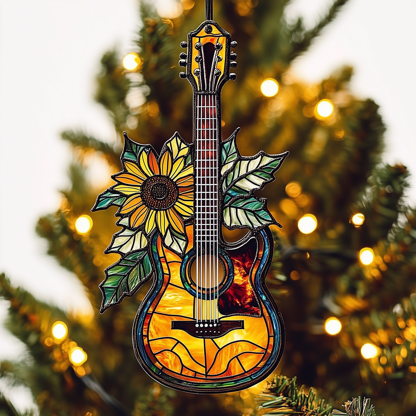 Sunflower Guitar Mica Ornament GFTOTL1199