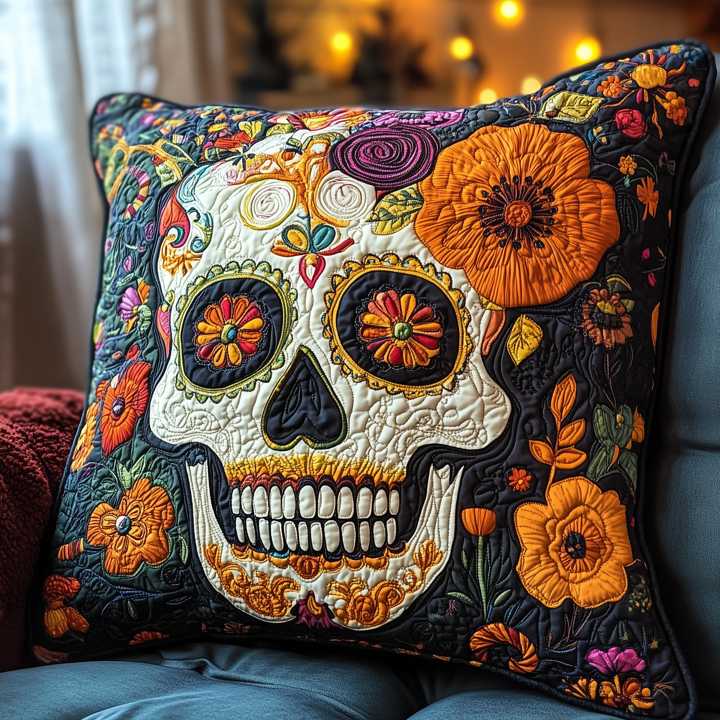 Skull Quilted Pillow Case GFTOTL1205