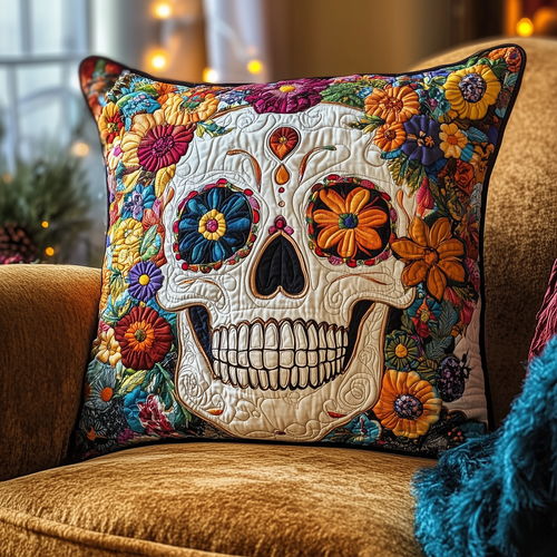 Skull Quilted Pillow Case GFTOTL1206