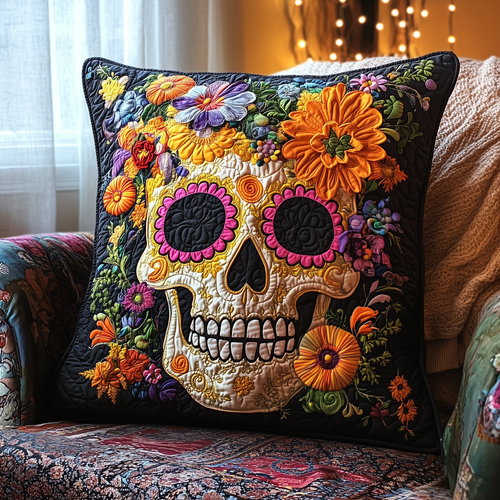 Skull Quilted Pillow Case GFTOTL1210