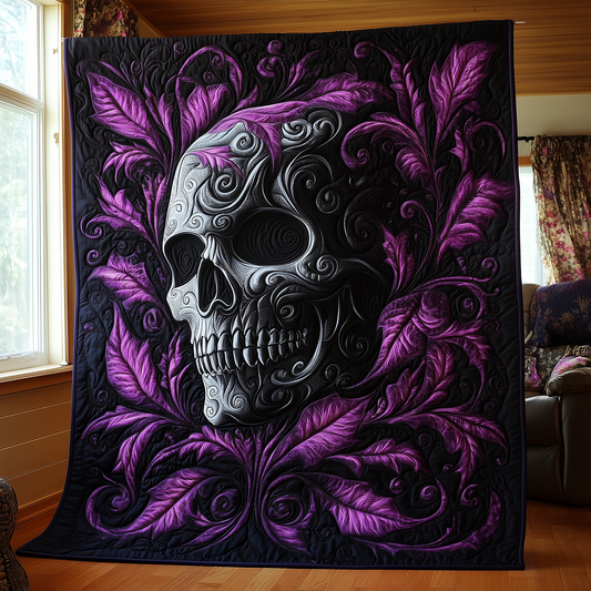 Nightbloom Skull Quilted Blanket GFTOTL1218