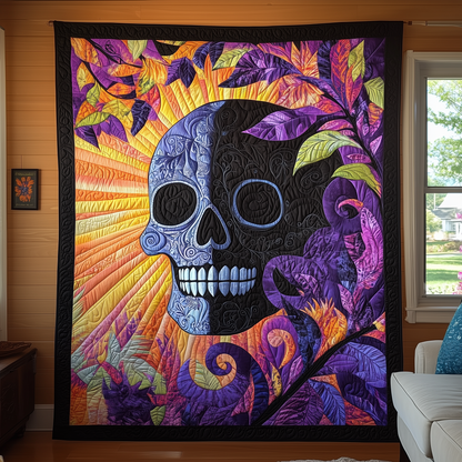 Nightbloom Skull Quilted Blanket GFTOTL1221