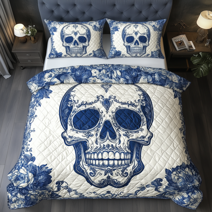 Skull 3-Piece Quilted Bedding Set GFTOTL1240