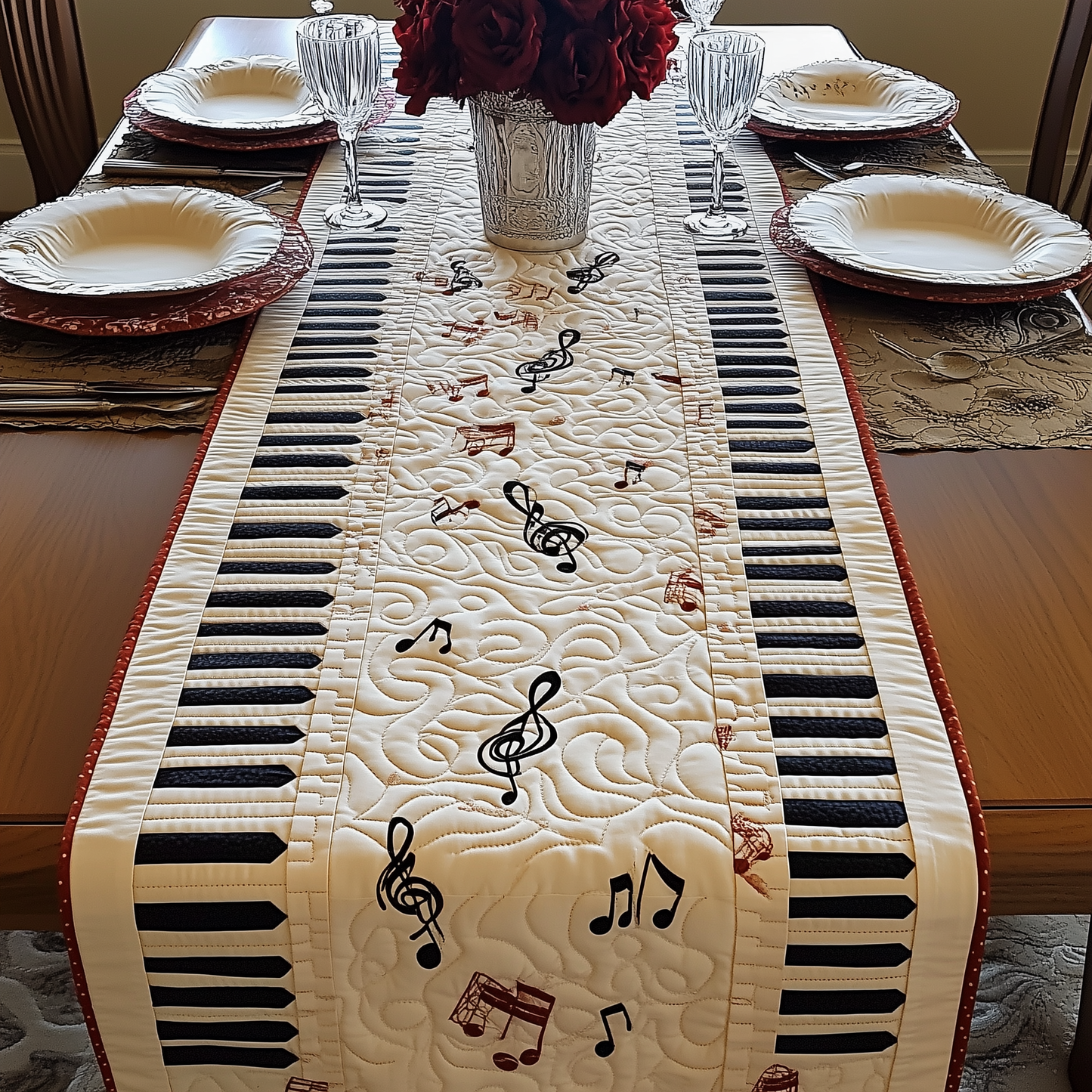 Keyboard Quilted Table Runner GFTOTL1767