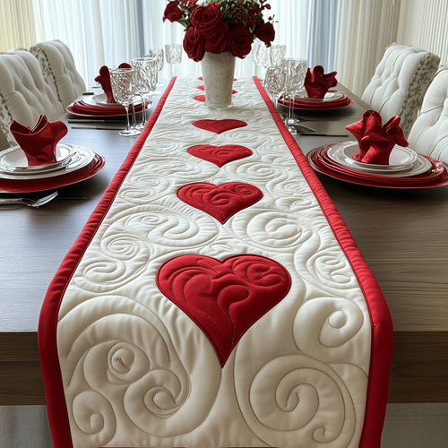 Red Romance Quilted Table Runner GFTOTL1768