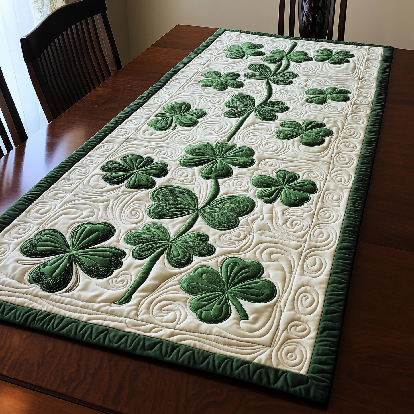 Shamrock Quilted Table Runner GFTOTL1778