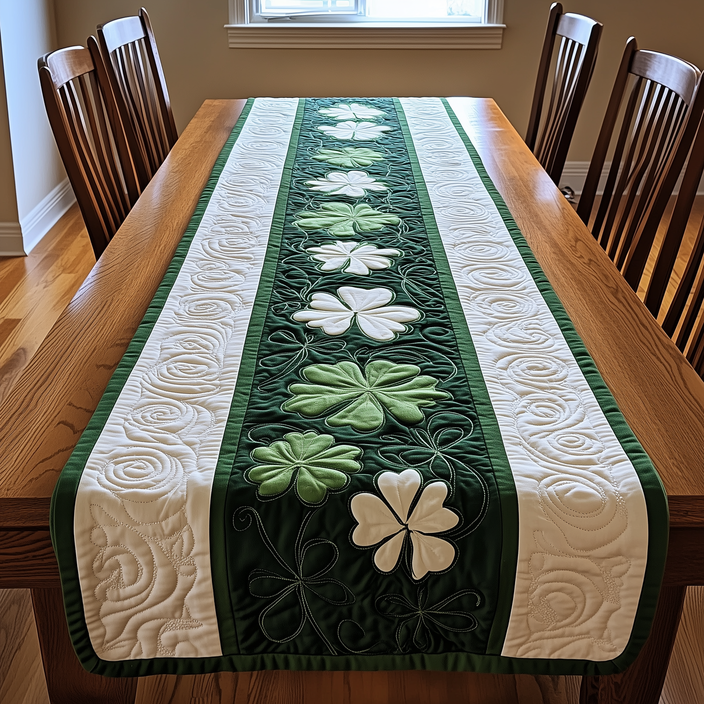 Shamrock Quilted Table Runner GFTOTL1780