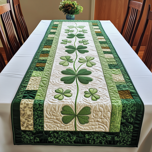 Irish Shamrock Quilted Tabler Runner GFTOTL2178